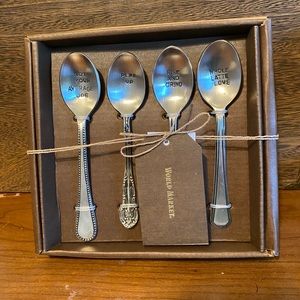 World Market Hand Stamped Coffee Spoons